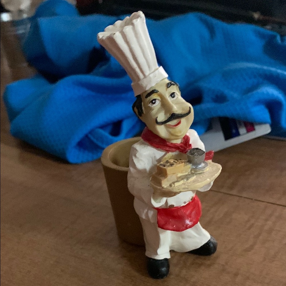Chef Figurine Toothpick Holder